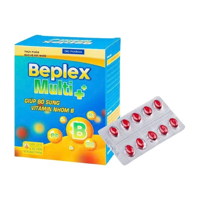 Beplex Multi 5B DHG (H/100v) - Viên uống bổ sung vitamin nhóm B, giúp ăn ngon và tiêu hóa tốt